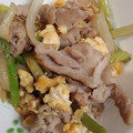たみぞう1976's cooksnap of when they made 『コクうま♡豚とアスパラと卵の炒めもの』.