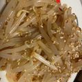 初心者モト's cooksnap of when they made ラー油でピリ辛☆もやしの簡単ナムル.