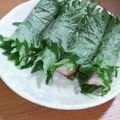 えりこ82☆'s cooksnap of when they made 超簡単しそ巻きかにかま お弁当に♪.