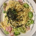 ☆ミルミル's cooksnap of when they made そら豆の和風ペペロンチーノ.