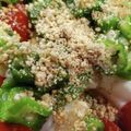 Ebi1783☆'s cooksnap of when they made オクラ☆山芋☆ミニトマトの胡麻和え.