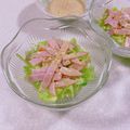 みぽぽ37's cooksnap of when they made 千切りレタスとハムのサラダ.