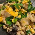 これにゃん☆'s cooksnap of when they made 豚肉ときくらげ入りニラ卵.