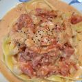 プリン・ピリミジン's cooksnap of when they made 海老 トマトクリームパスタ.