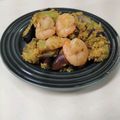 ティモ333's cooksnap of when they made 海老と茄子のスパイシーパン粉炒め.