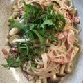 けいす's cooksnap of when they made 簡単ヘルシー★きのこの和風白滝パスタ.