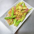 K0A9O0R8U♪'s cooksnap of when they made アスパラベーコンの卵炒め.