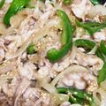 ちーたんずはうす's cooksnap of when they made 油揚げ入り！豚こまピーマンの甘辛炒め.