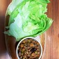 おマチュ's cooksnap of when they made ピリ辛粗挽きミンチとビーンズレタス包み.