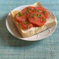 yesmama's cooksnap of when they made トマトに蜂蜜トースト.