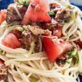 あたくし's cooksnap of when they made さば缶で簡単♪さば味噌とトマトのそうめん.
