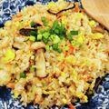 在宅勤務のおじさん's cooksnap of when they made 鮭のジンジャーチャーハン.