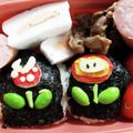 curisupin's cooksnap of when they made キャラ弁＊マリオ フラワー弁当 型紙あり.