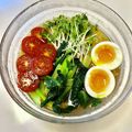 azbjbn's cooksnap of when they made トマトと小松菜と卵の盛岡冷麺でひんやり～.