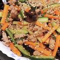 ゆ→ちむ❦180SX's cooksnap of when they made フライパン１つ【春雨と豚挽肉の中華炒め】.
