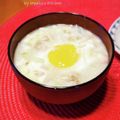 inyako's cooksnap of when they made 卵をポトン♪ 月見 味噌汁.