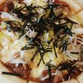 ヨシヨッシー's cooksnap of when they made フライパンで焼く＊和風テリヤキチキンピザ.