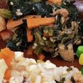 ゆ→ちむ❦180SX's cooksnap of when they made 取り分け幼児食☆ほうれん草の中華サラダ.