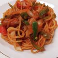 とうやんママ's cooksnap of when they made お弁当にもパパっと♩具だくさんナポリタン.