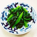 あっこ姉's cooksnap of when they made 簡単副菜☆つるむらさきのニンニクナムル☆.