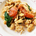 ふちぽん☆'s cooksnap of when they made トマト卵レタスの炒め物.