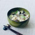 クック3539PY☆'s cooksnap of when they made みそ汁～なすと油揚げと残ったそうめんで♪.