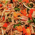 ななみん ママ★★'s cooksnap of when they made 簡単★焼肉のたれで！合い挽肉のそぼろ丼♡.
