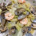 クックR7H0T9☆'s cooksnap of when they made ホットプレートでお手軽ボンゴレパスタ.