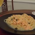 nepi's cooksnap of when they made スモークサーモンのクリームパスタ.