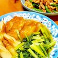 みなとのまんま's cooksnap of when they made 小松菜とすり身天ぷらの煮浸し.