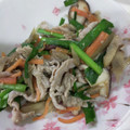 こよんた's cooksnap of when they made にらの風味が◎豚ごぼうの甘辛味噌炒め.