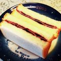 龍青空ママ's cooksnap of when they made 子供考案！ハムジャムサンド♫.