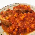 ここにゃつこ's cooksnap of when they made 味付けはトマト缶だけ！スペアリブ煮込み.