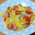 ぶちママ一姫二太郎's cooksnap of when they made イエローズッキーニとベーコンの卵炒め.