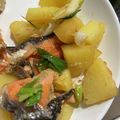 みにー2020's cooksnap of when they made ゴロゴロ鮭とおじゃがのごま葱炒め.