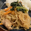 105♡'s cooksnap of when they made 合い挽き肉とほうれん草のチャプチェ風.