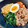 シルバニア's cooksnap of when they made がっつきたくなる我家の中華風ビビンバ丼.