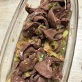 冷蔵庫レスキュー隊's cooksnap of when they made 簡単おつまみ！豚ハツと葱のナムル.