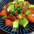 ☆さぶ☆☆'s cooksnap of when they made ＊マグロとサーモンとアボカドのポキ＊.