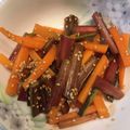 花花里's cooksnap of when they made ビーツの茎のきんぴら.