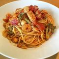 爆食小僧's cooksnap of when they made 冷凍シーフードミックスで簡単ペスカトーレ.