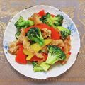 コムギ大好き's cooksnap of when they made 豚肉とブロッコリーのピリ辛炒め.