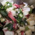ＣＯＯＫＤ's cooksnap of when they made タコとオクラと長芋のポン酢和え.