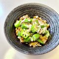 azbjbn's cooksnap of when they made 毎日の納豆●オクラ＆カツオ節.
