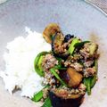 rie0x0's cooksnap of when they made ナスとニラとひき肉のオイスターソース炒め.