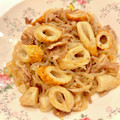 悠LOVE航's cooksnap of when they made 豚肉と糸こんにゃくとちくわの炒め煮.