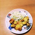 GPZ900R1's cooksnap of when they made ★鶏むね肉の簡単柔らかチーマヨカレー焼★.