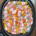 かずぶ～'s cooksnap of when they made ホットプレートで肉巻き野菜蒸し.