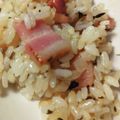 れーにゃ★'s cooksnap of when they made ベーコンと玉ねぎのバジル炒めご飯.
