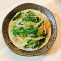 えりべえ's cooksnap of when they made もやしとにらのピリ辛ナムル.
